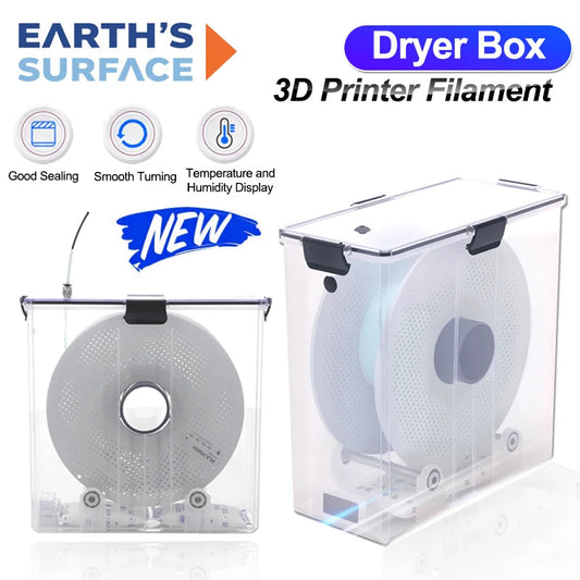 3D Printer Filament Dryer Box New Upgrade Filament Sealing Moisture-Resistant Real-Time Monitoring 3D Printer Tools Storage Box Elk-Valley 3D