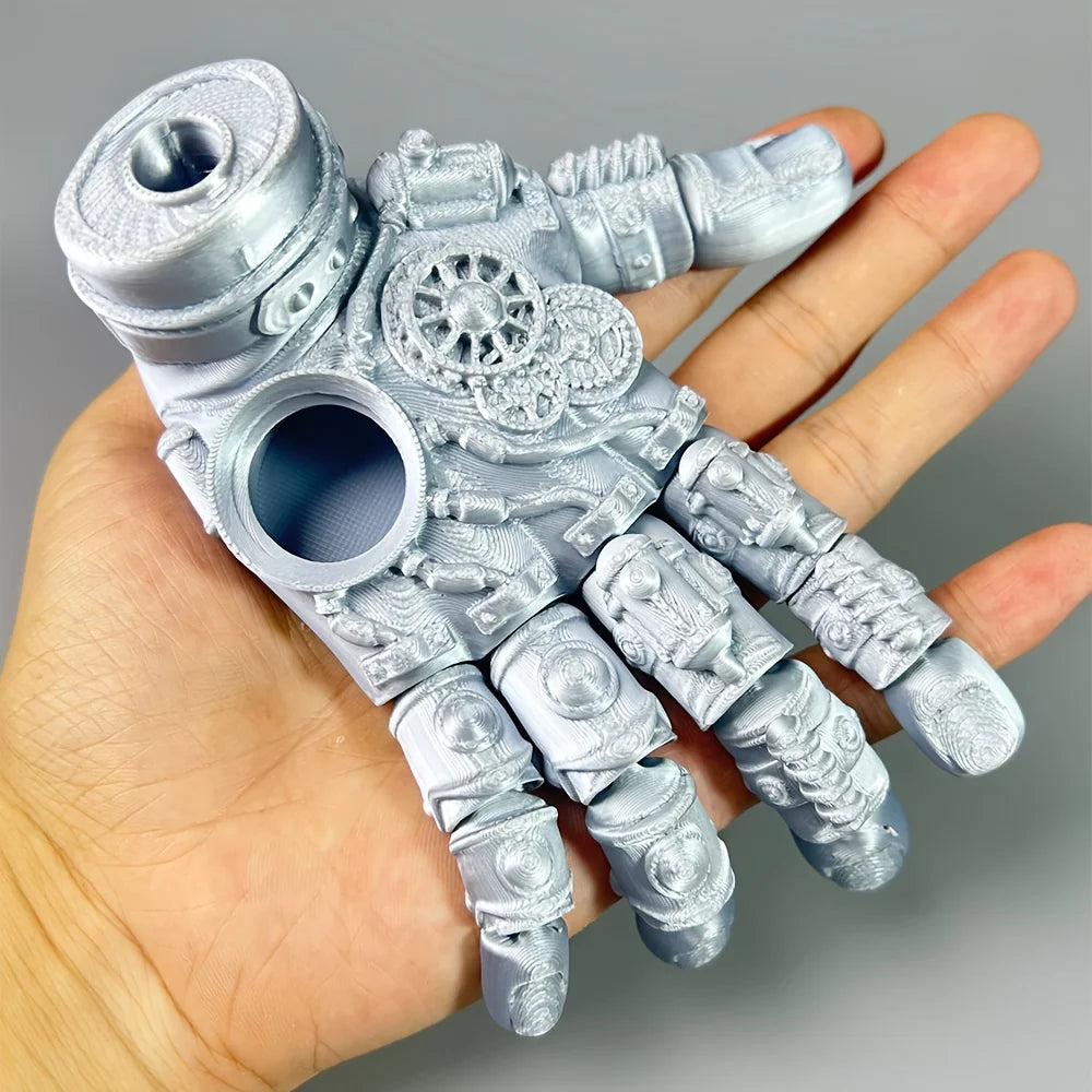 3D Printed Mechanical Hand Ornament, Themed Decorative Piece with a Tech Aesthetic - Perfect Gift for Halloween