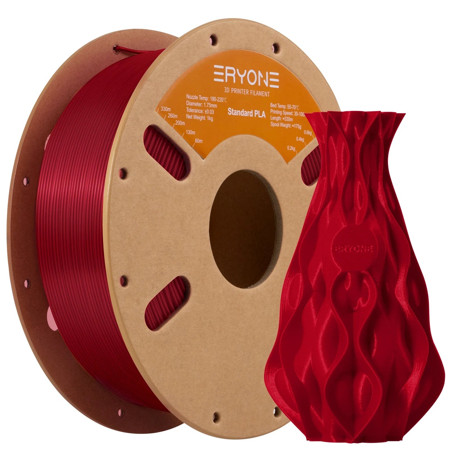 ERYONE Standard PLA Filament 1kg 1.75mm High Quality 3D PLA  Low Shrinkage Consumable For 3D Printer Fast Shipp Elk-Valley 3D