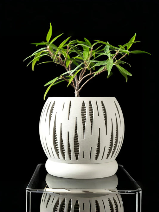 3D Printed Plant Pot Biodegradable Flower Planter for Home  Pots for Plants DecorRound flowerpot Eco-Friendly Sustainable Gift Elk-Valley 3D