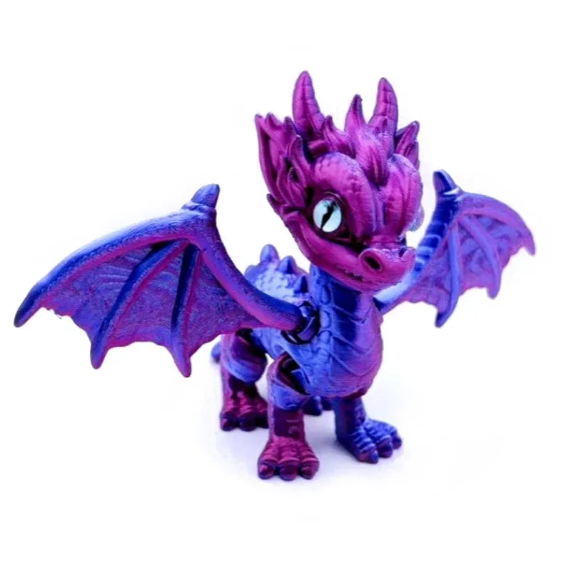 3d Printed Dragon Articulated Demon Dragons Dragon Fidget Dragons Toy Desktop Ornaments Simulation Model Figurines Statue Gifts Elk-Valley 3D