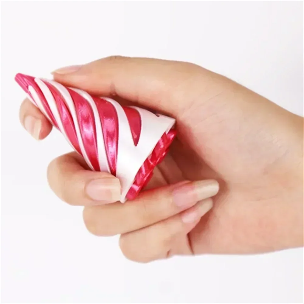 3D Printed Spiral Cone Toy Impossible Pyramid Passthrough Sculpture Pass Through Pyramid Toy Mini Vortex Thread Illusion Elk-Valley 3D