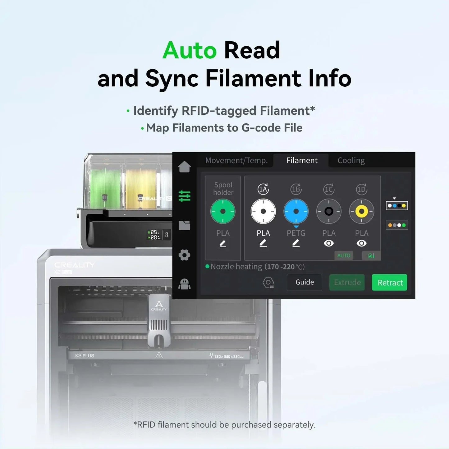 Original CREALITY CFS Creality Filament System Auto Filament Identification Applicable To 3D Printer K2 PLUS 3d Printer Parts