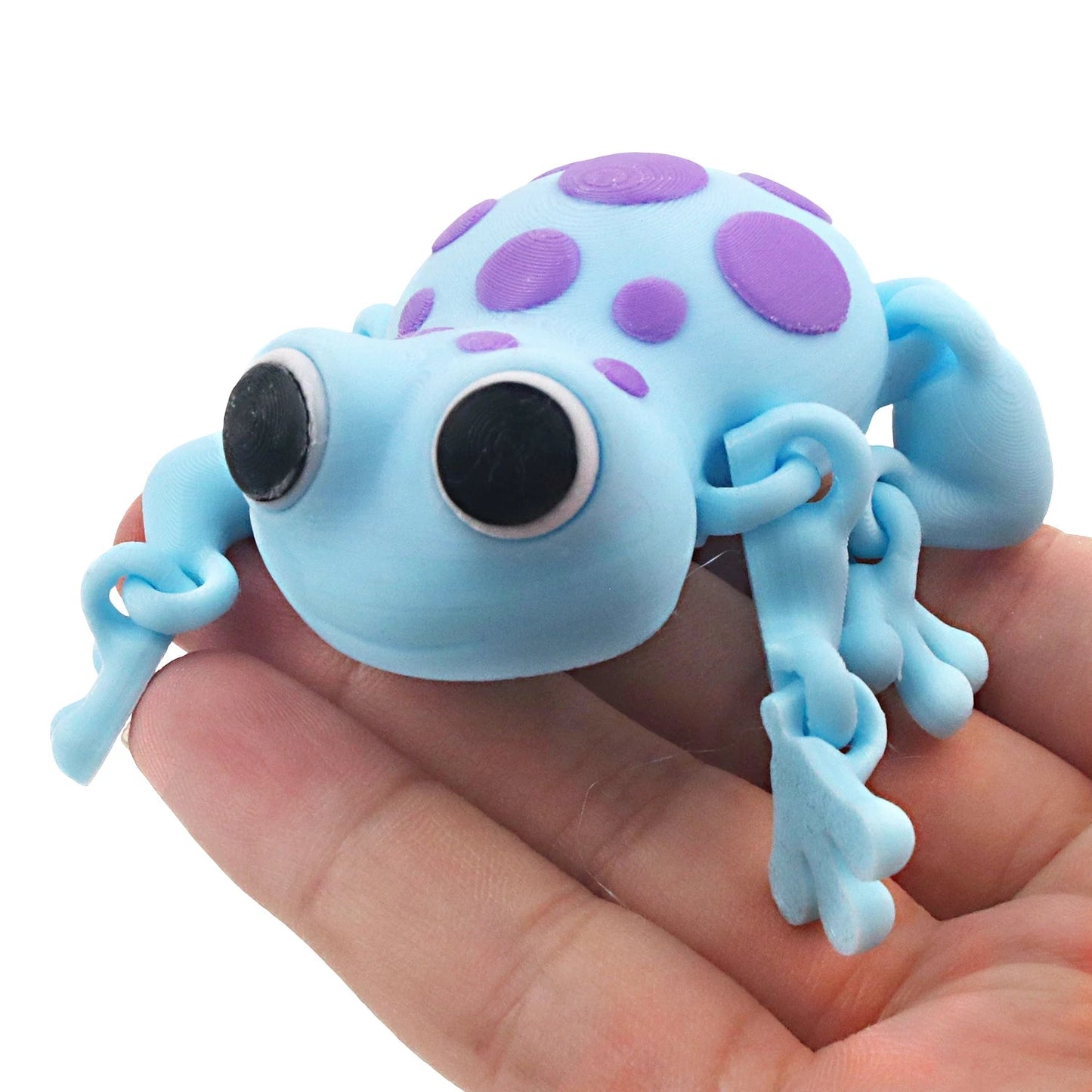 3D printed spotted frog with movable joints, simulated animal model decoration toy Elk-Valley 3D