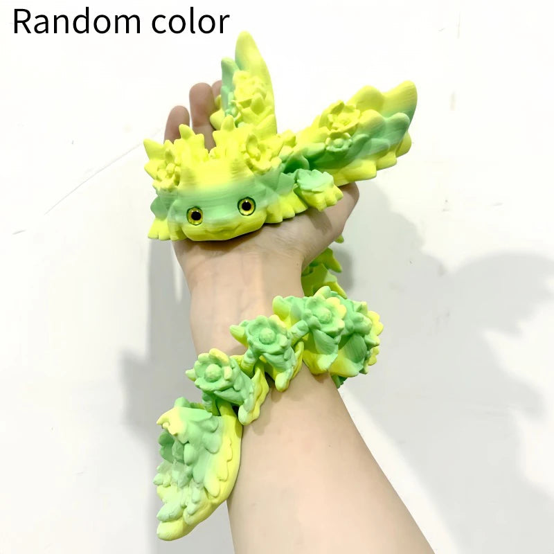 3D Print Toy Salamander Dragon Desktop Ornament 3D Print Animals Home Office Crafts Print Characters Christmas Halloween Gifts Elk-Valley 3D