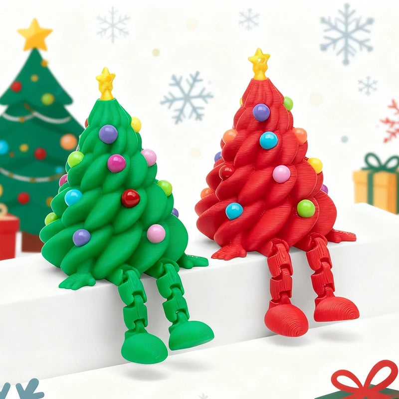 Christmas Decoraitons 3D Printed Santa Claus Statues Ornament Room Desk Accessories Navidad Decoraciones Para El Hogar Elk-Valley 3D