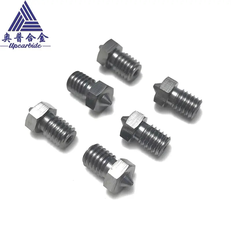 3D V6 Nozzle Solid Carbide 92.5hra Nozzle 3d Printer 0.4/0.5/0.6mm Nozzles for 3D Printer Elk-Valley 3D