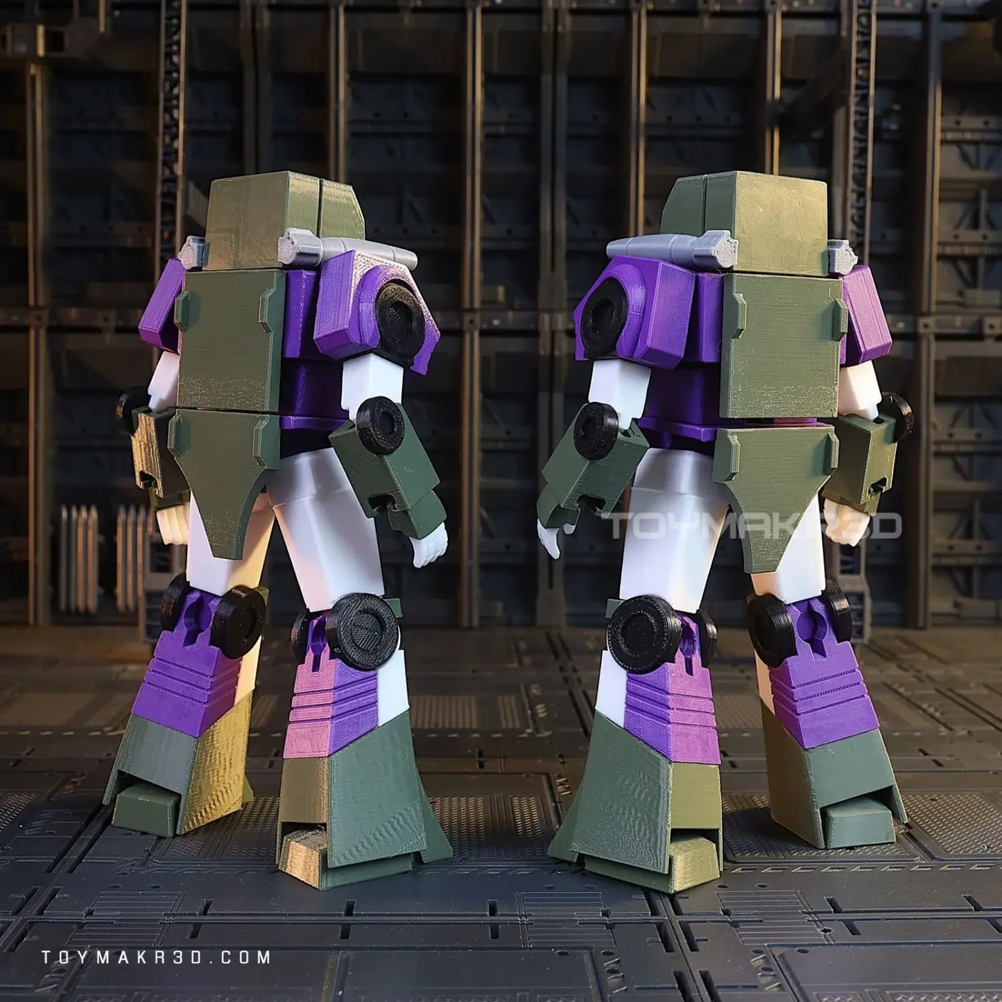 3D Printed Autobot Transport Drone Truck Mode Movable Model Toy