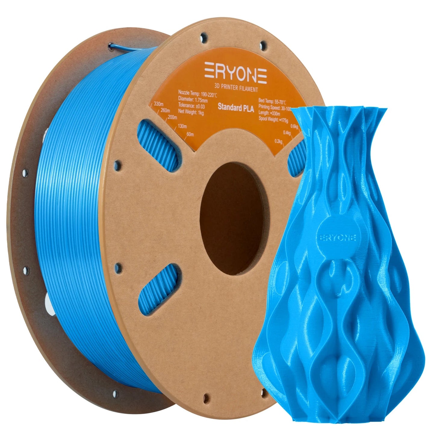 ERYONE Standard PLA Filament 1kg 1.75mm High Quality 3D PLA  Low Shrinkage Consumable For 3D Printer Fast Shipp Elk-Valley 3D