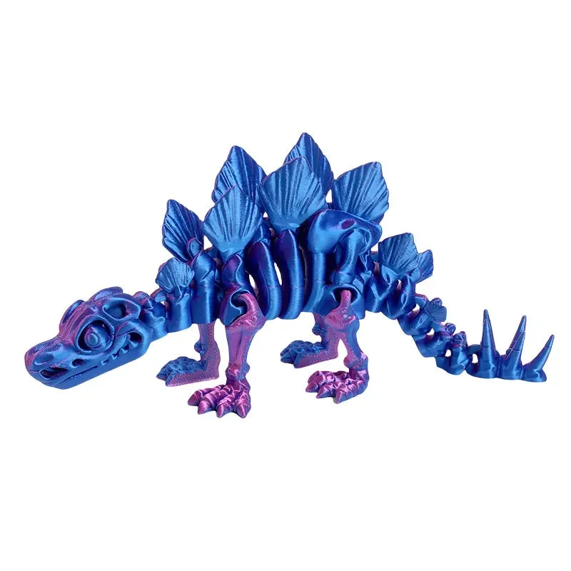 3D Printed Dragon Dinosaur Model Joints Can Move Freely Desktop Craft Ornament Gifts for Kids For Landscaping Decoration Elk-Valley 3D