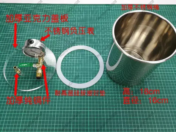 3L Vacuum Resin Collector Pot For Vacuum Resin Infusion Process Drying Chamber Degassing Elk-Valley 3D
