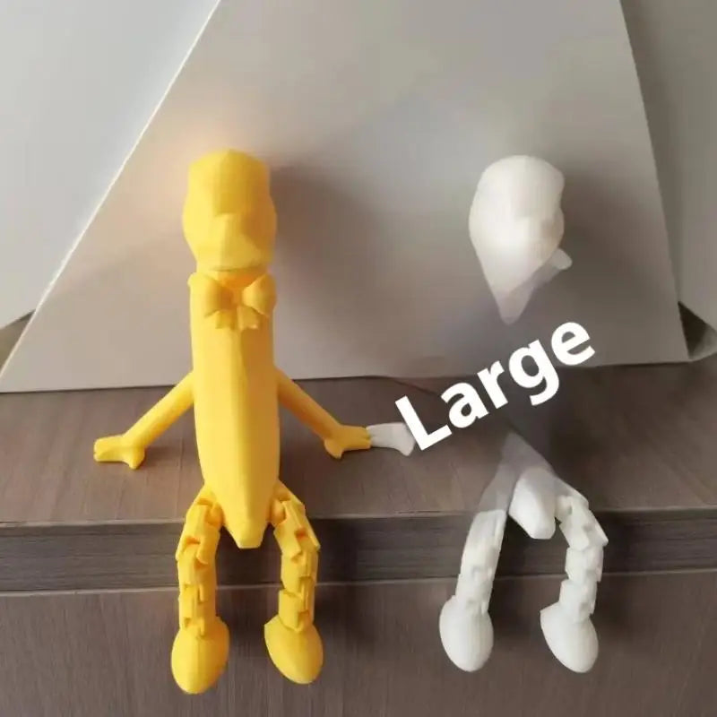 Creative 3D Printed Banana Plastics Sculpture For Garden Decortion Fun Home Decortions Handmade Artwork Desktop Ornaments Crafts