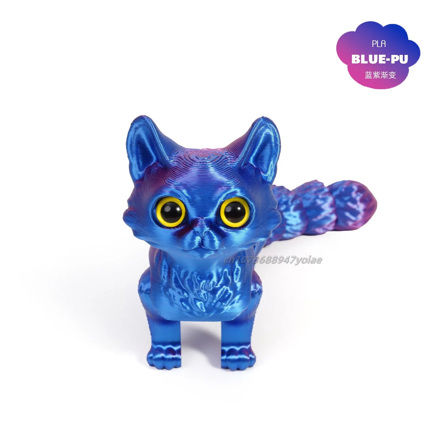 12/16cm 3D Printed Articulated Cute Cats Figurine Miniature Living Room Decor Car Desktop Home Decoration Accessories Kids Gifts Elk-Valley 3D