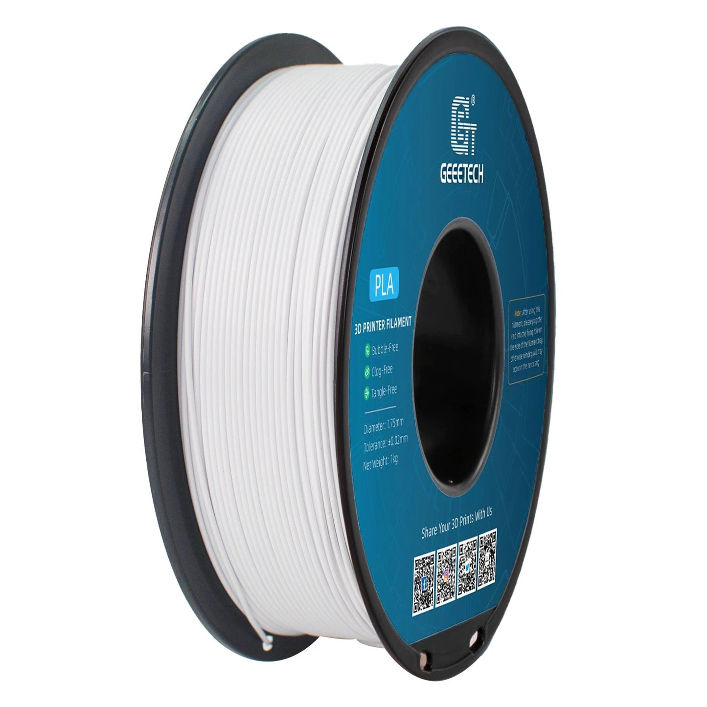 Geeetech Standard PLA Filament 1kg 1.75mm 3D Printer Plastic Material, Accuracy 0.03mm, Free Shipping Fit Most FDM Printer Elk-Valley 3D