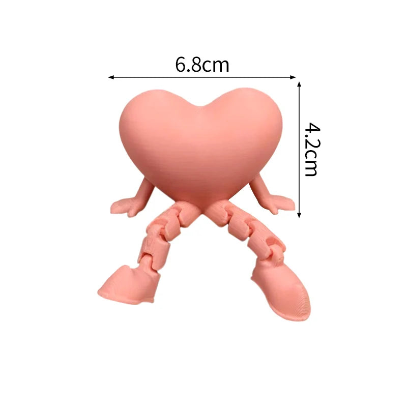 3D Printed Heart Ornament Wedding Party Decoration Valentine's Day Desk Accessiories Wedding New Year 3D Printed Decorations Elk-Valley 3D