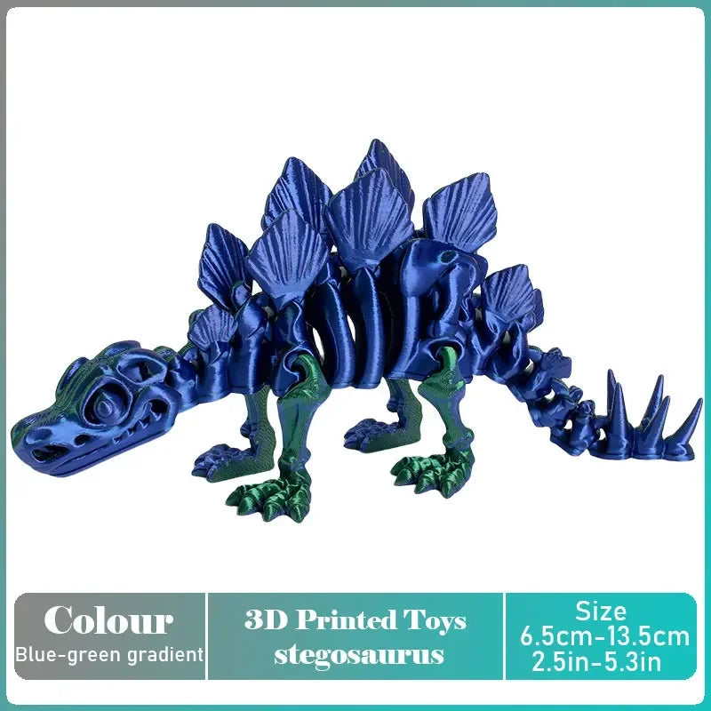 3D Printed Tyrannosaurus Rex Realistic Dinosaur Model Jointed Full Movable Birthday Gift Realistic Animals Decorative Desktop Elk-Valley 3D
