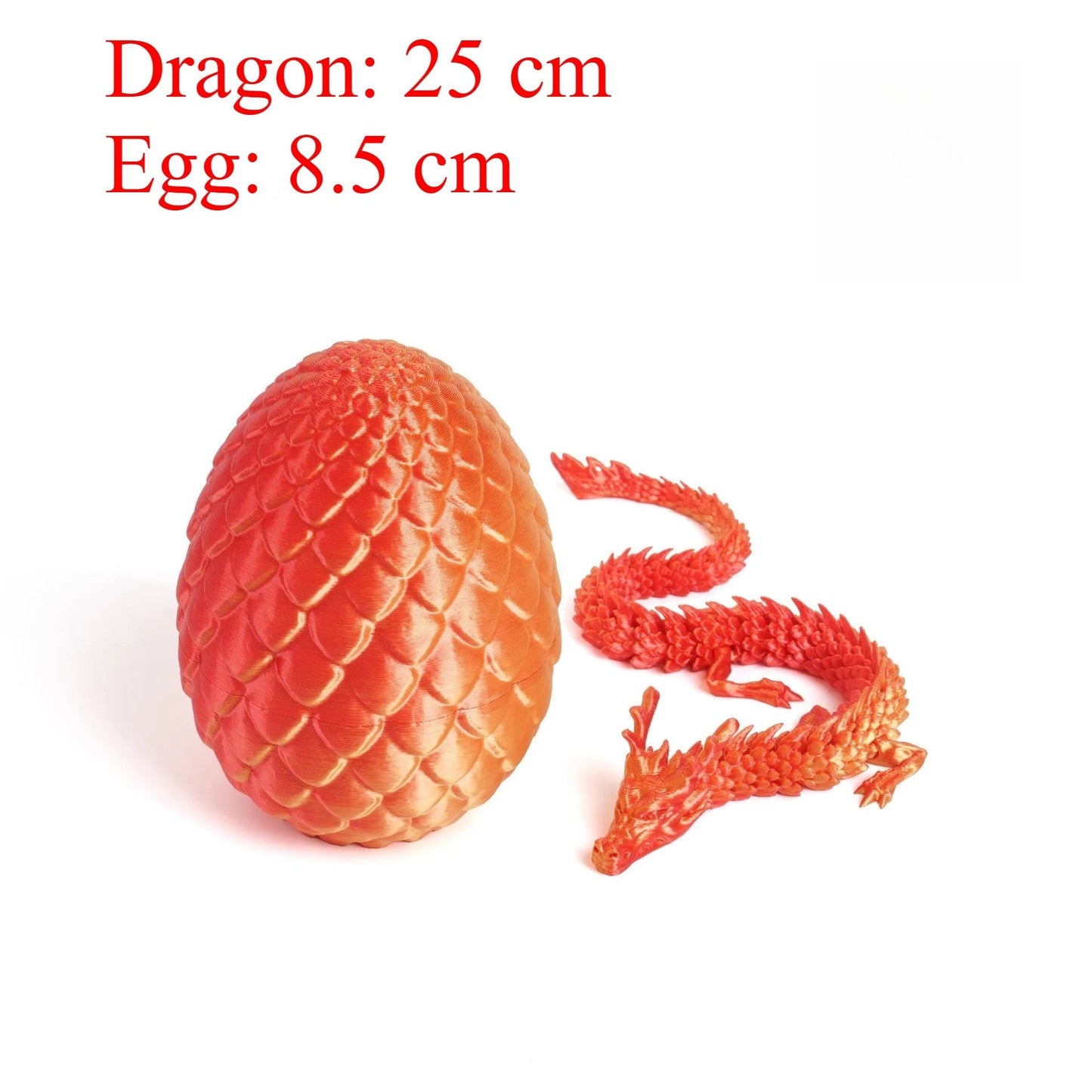 Chinese Dragon Surprise Egg Toy, 3D Movable Joint Dragon Model, Mini Desktop Decoration, Unique Art Craft Gift for Adults & Kids Elk-Valley 3D