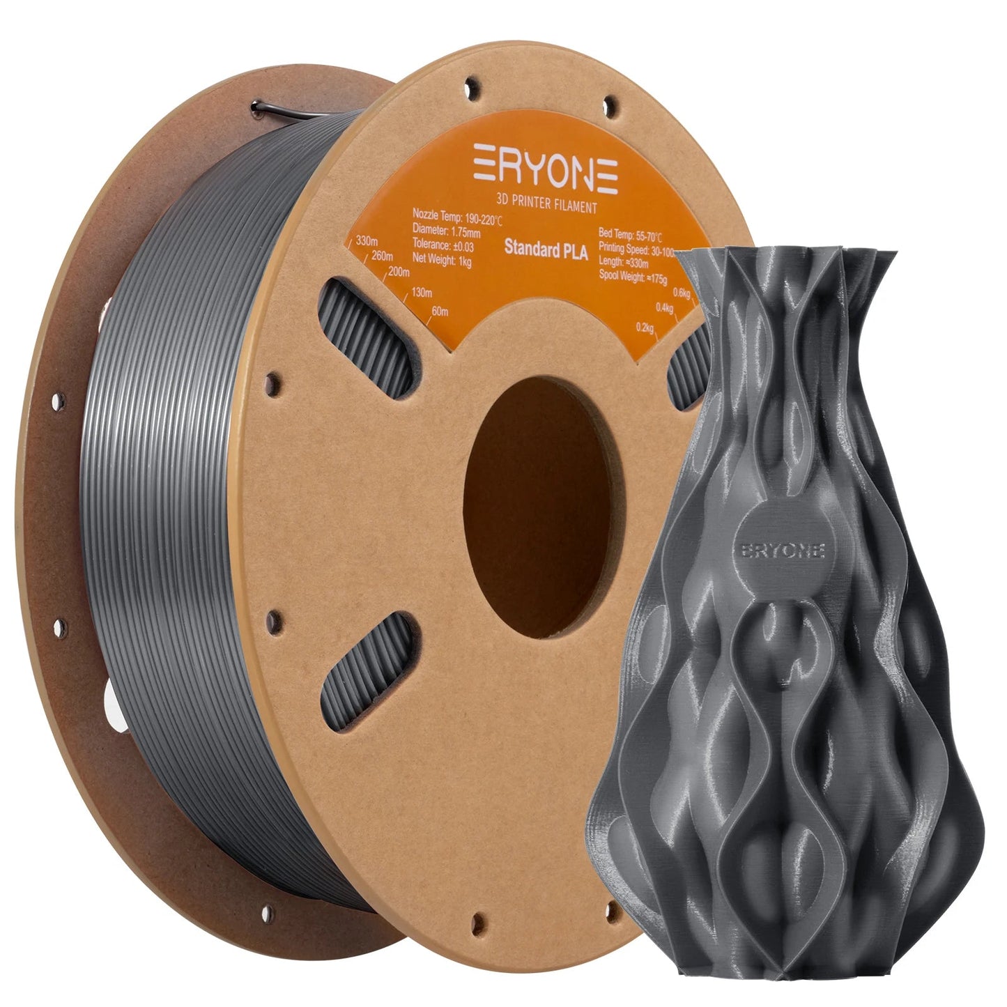 ERYONE Standard PLA Filament 1kg 1.75mm High Quality 3D PLA  Low Shrinkage Consumable For 3D Printer Fast Shipp Elk-Valley 3D