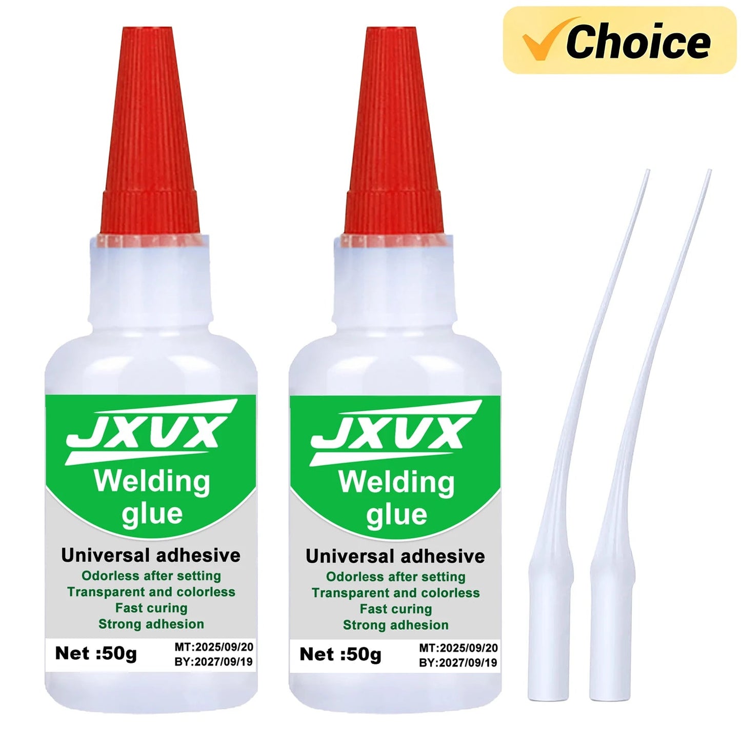JXVX 50g Welding High Strength Oily Glue - Universal Superglue Mighty Instant Glue for Resin Ceramic Metal Glass Elk-Valley 3D