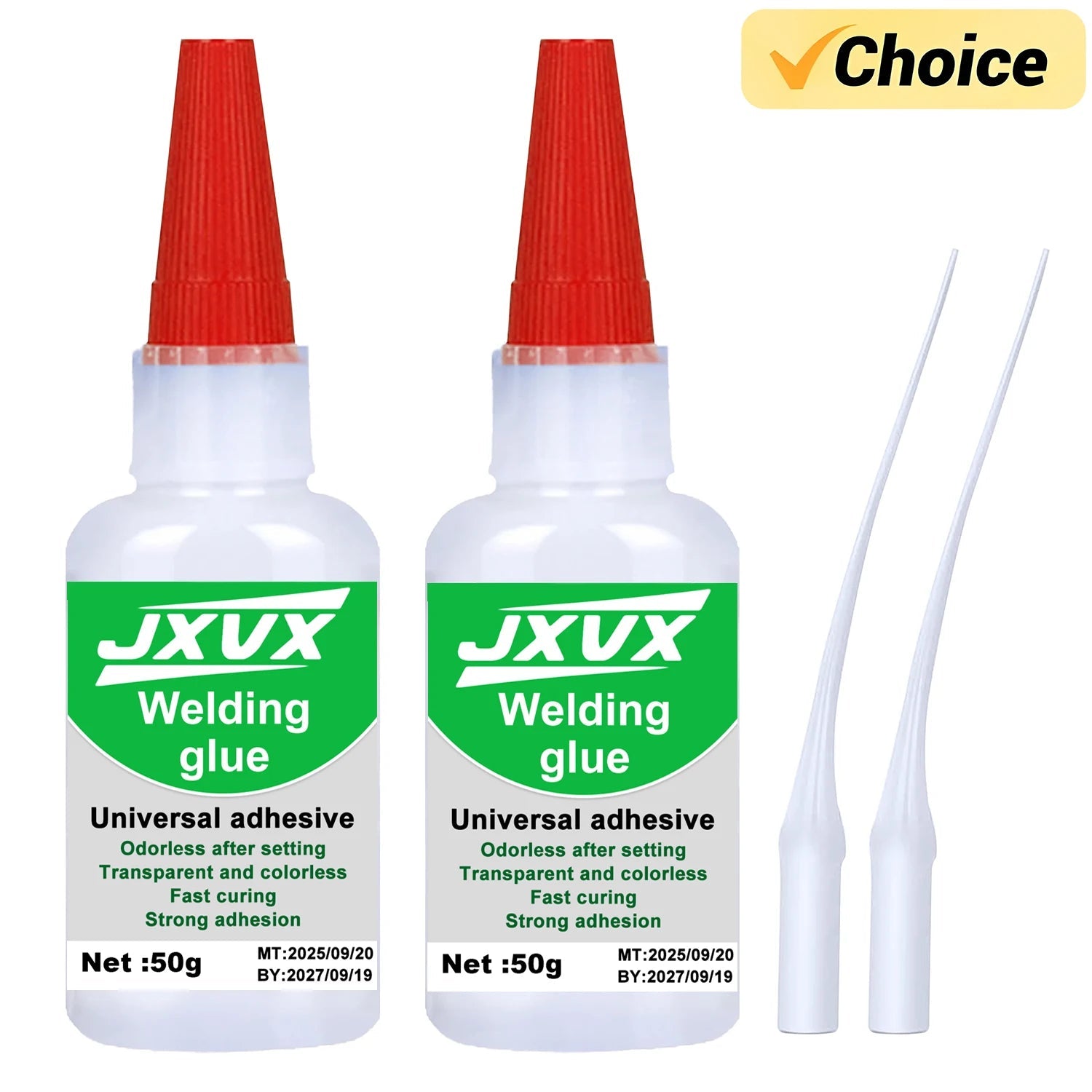 JXVX 50g Welding High Strength Oily Glue - Universal Superglue Mighty Instant Glue for Resin Ceramic Metal Glass Elk-Valley 3D