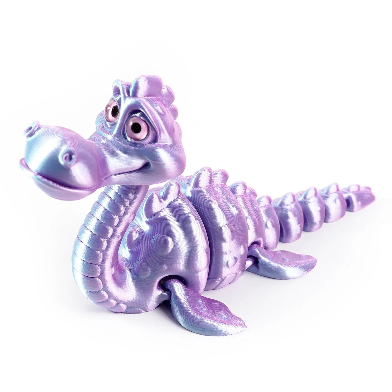 3D Printed Toy Model Lake Ness Monster Figurine with Realistic Eyes for Home Decor Accessories, Desktop Decorations Elk-Valley 3D