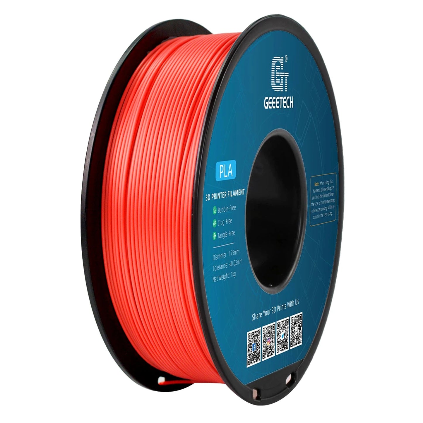 Geeetech 3d printer Filament PLA PETG Plastic 1kg 1.75mm,Tangle-Free, 3d printing wire materials, black, white, vacuum packaging Elk-Valley 3D