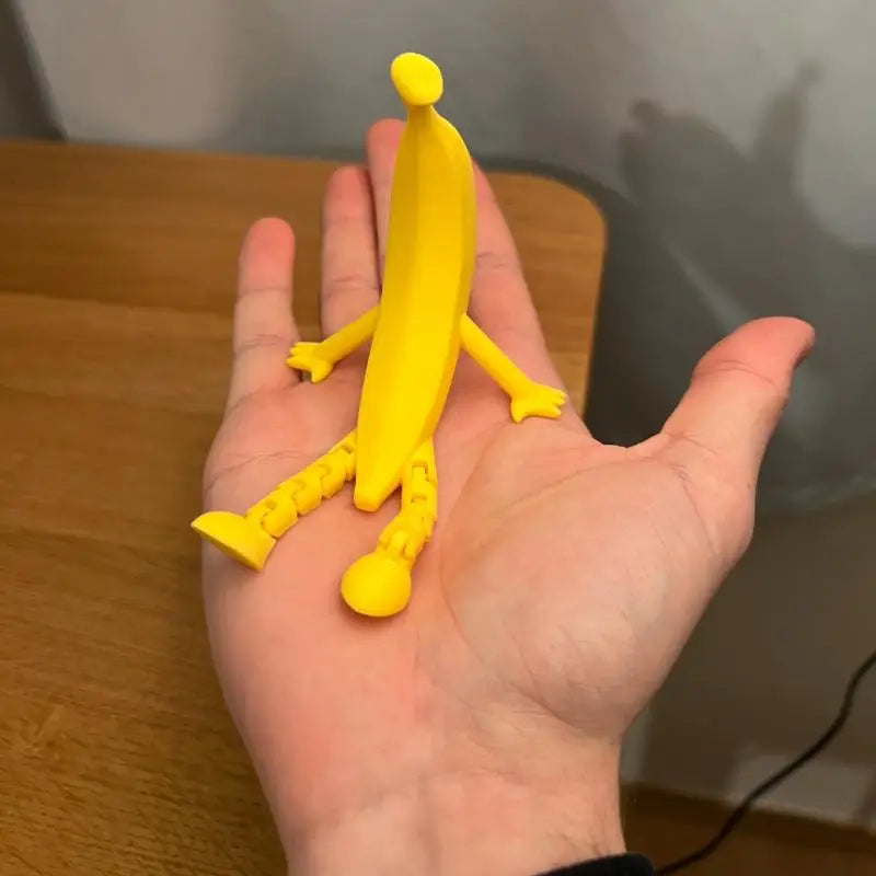Creative 3D Printed Banana Plastics Sculpture For Garden Decortion Fun Home Decortions Handmade Artwork Desktop Ornaments Crafts