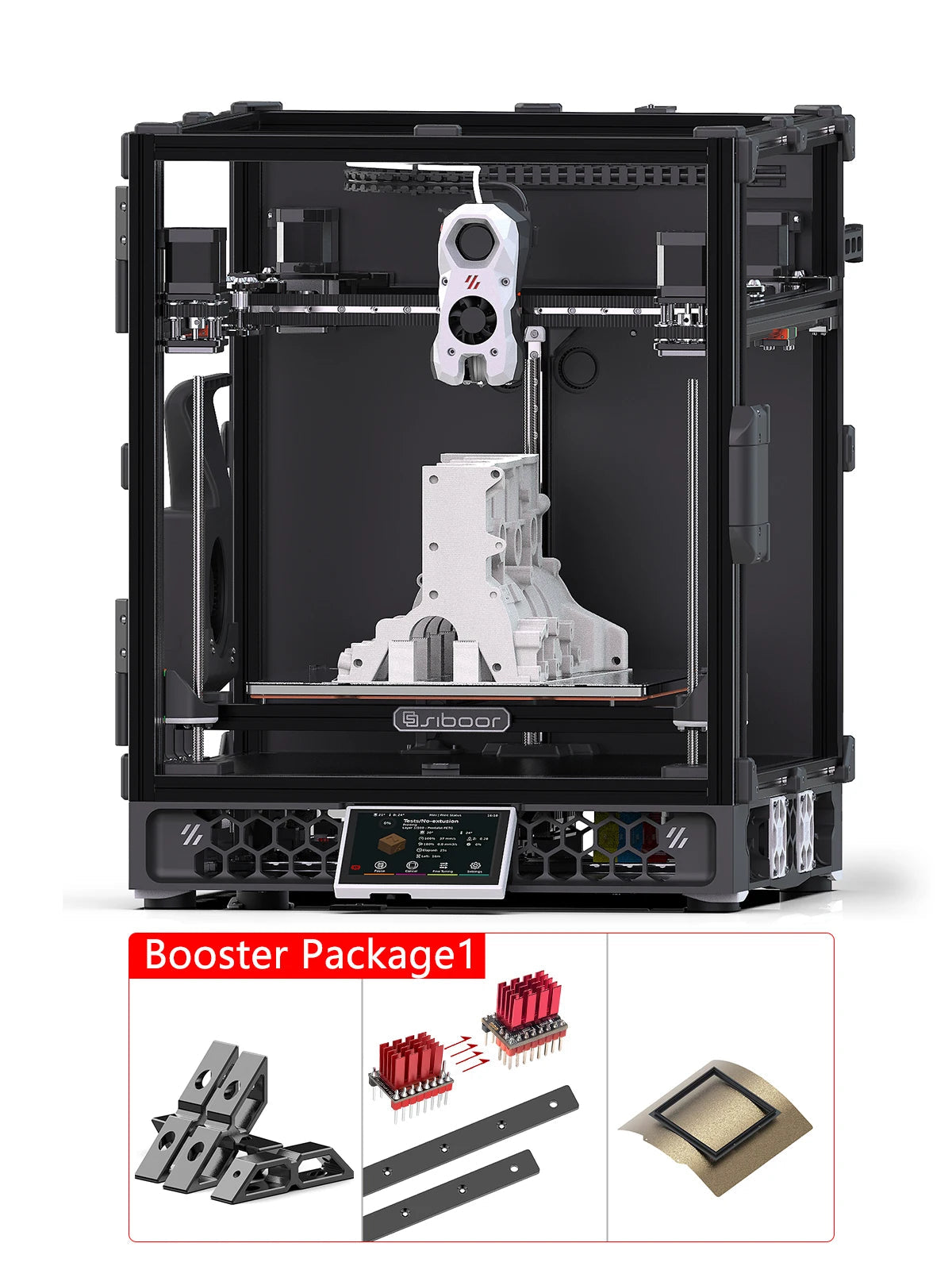 SIBOOR Voron Trident [June] 3D Pinter DIY CNC Metal Structure CoreXY 4AWD & All HIWIN Rails High Speed Voron 3D Pinter Kits Elk-Valley 3D