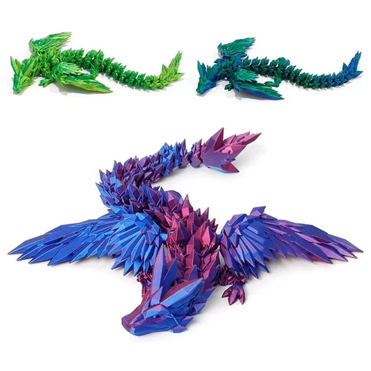 2025 3D Printed Gradient Dragon Snake 3d Printing Toys New Year Gift Decoration Christmas Decorations Home Office Ornaments