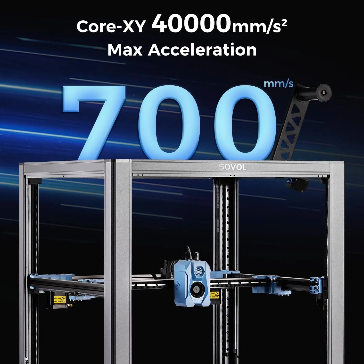 Sovol SV08 Core-XY 3D Printer Open Source, Max 700mm/s High Speed 3D Printers with 300℃ Clog-free Hotend and Camera Elk-Valley 3D