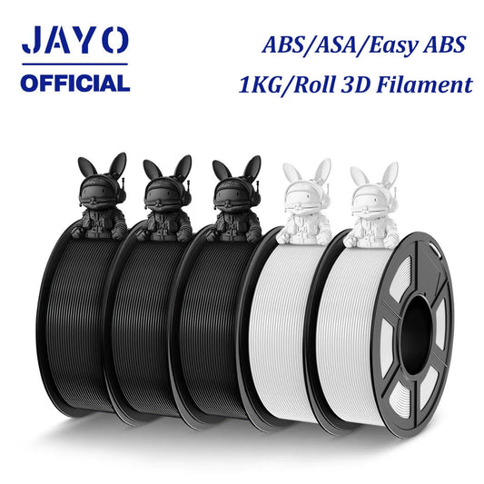 JAYO ASA / ABS / Easy ABS Filament 1.75mm 1KG 3D Filament Low Printing Temperature ABS 3D Printer Filament Excellent Resistance Elk-Valley 3D