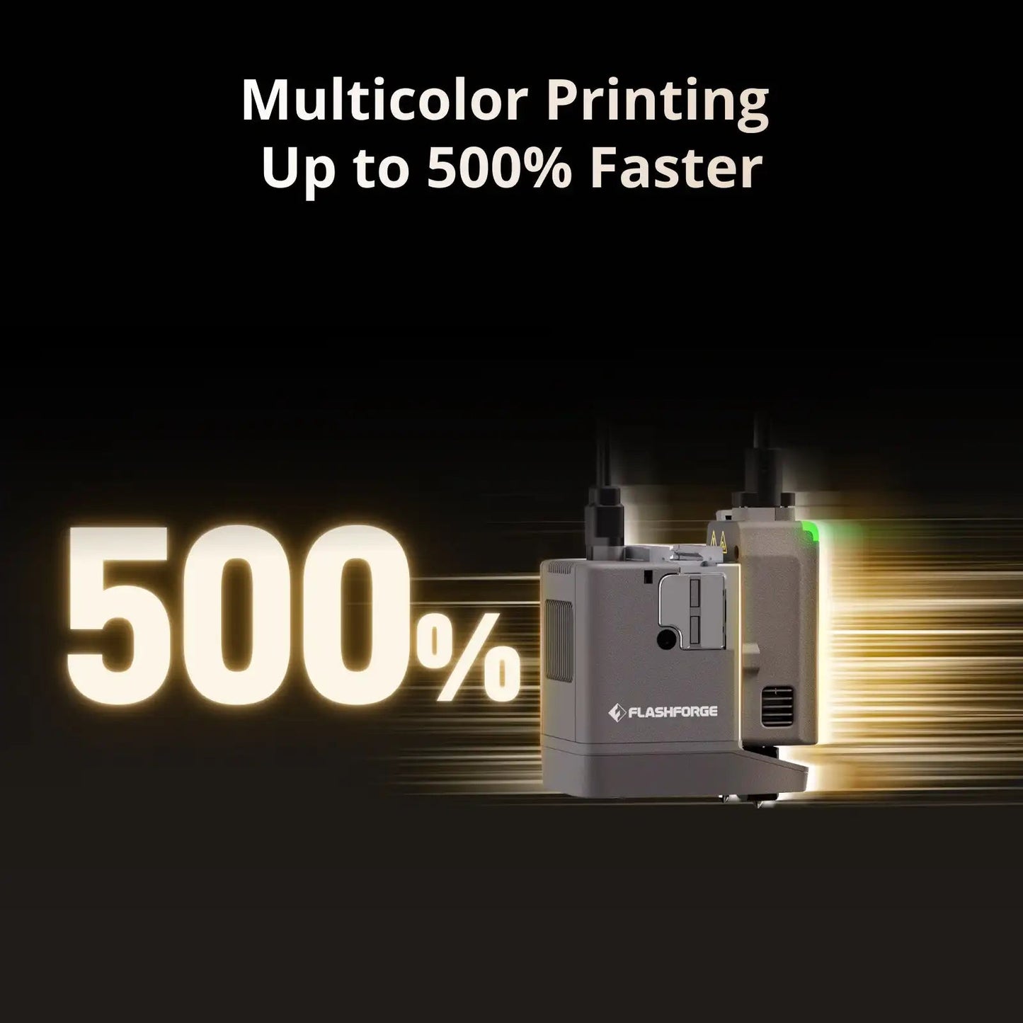 FLASHFORGE Creator 5 Pro 3d Printer Multi-color 4 Independent Extruders Zero Purge Waste Cavity Heating Air Circulation System Elk-Valley 3D