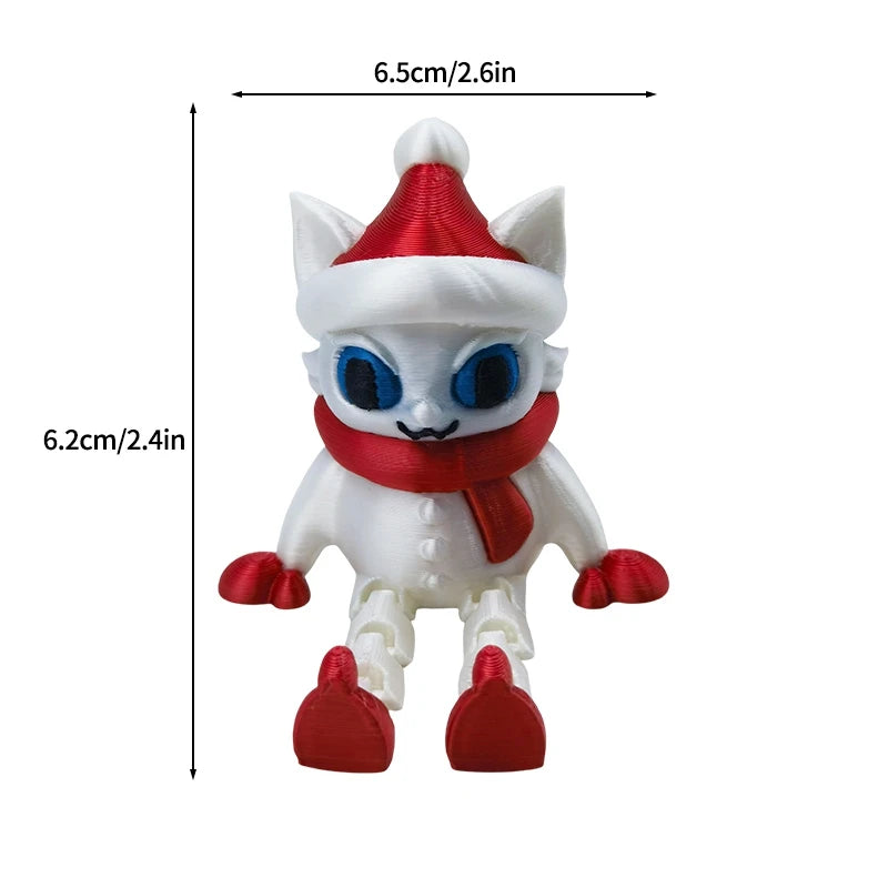 Christmas Decoraitons 3D Printed Santa Claus Statues Ornament Room Desk Accessories Navidad Decoraciones Para El Hogar Elk-Valley 3D