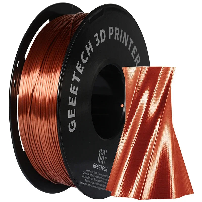 Geeetech 3d printer Filament PLA PETG Plastic 1kg 1.75mm,Tangle-Free, 3d printing wire materials, black, white, vacuum packaging Elk-Valley 3D