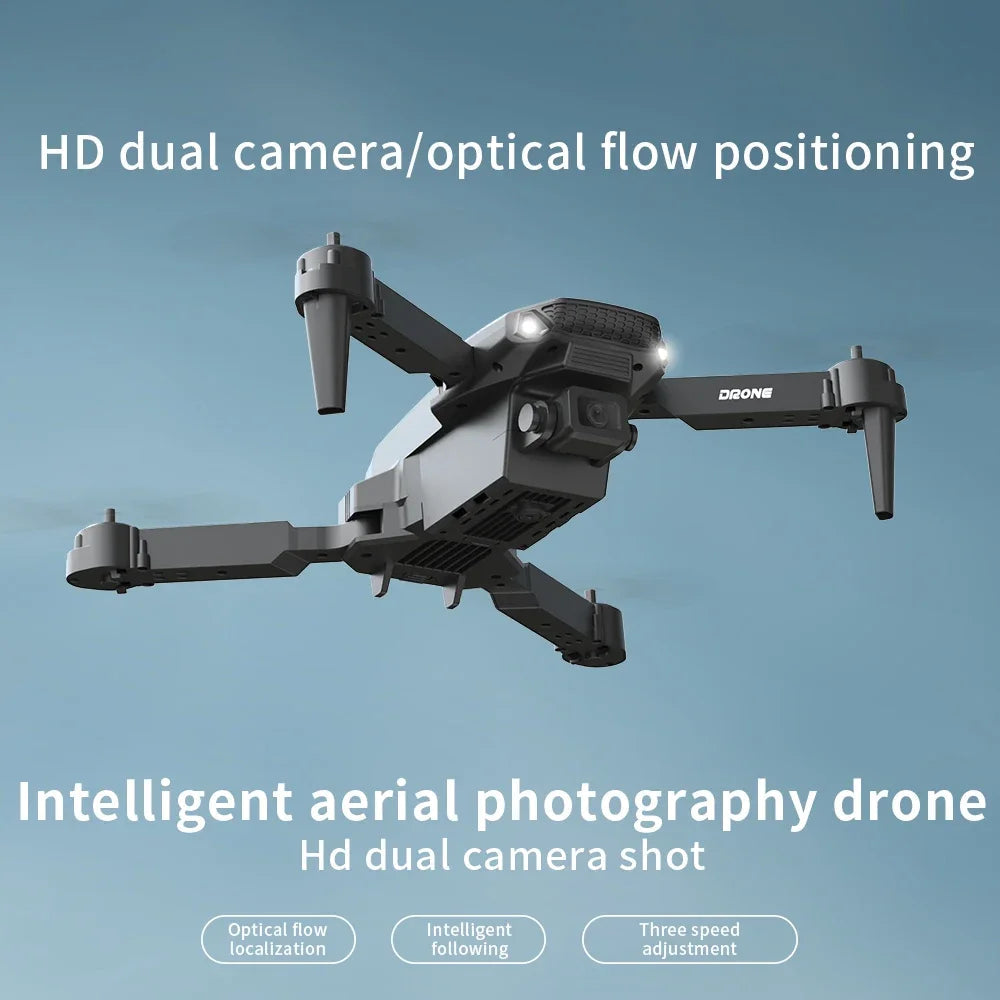 2026 E88 HD 4K RC Drone with Wide Angle Camera Foldable Helicopter Quadcopter Aircraft for Kids Professional Gift Toy by KBDFA Elk-Valley 3D