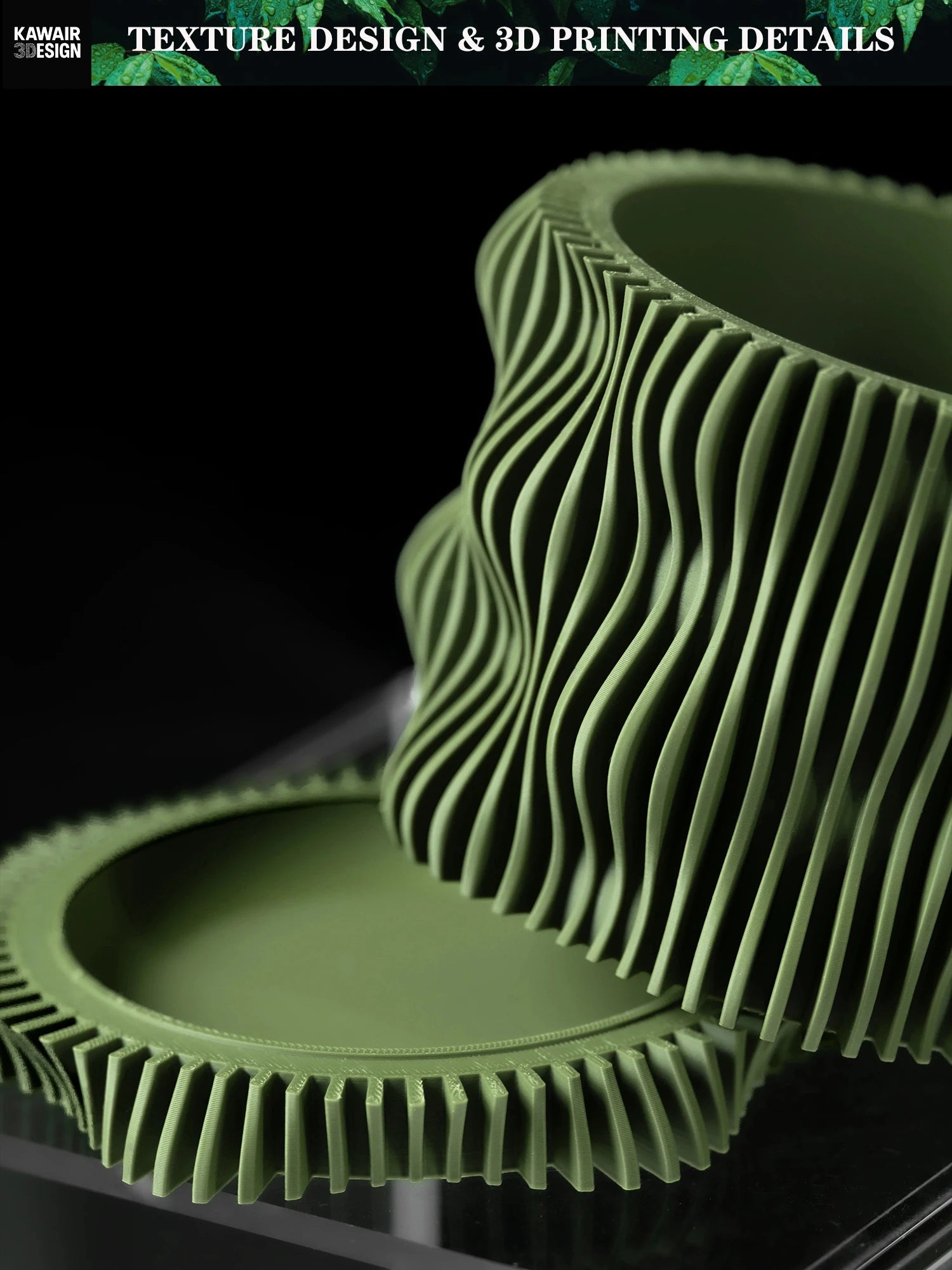 Modern Minimalist 3D Printed Plant Pot – Biodegradable Flower Planter for Home Decor, Eco-Friendly Sustainable Gift (Muxel) Elk-Valley 3D