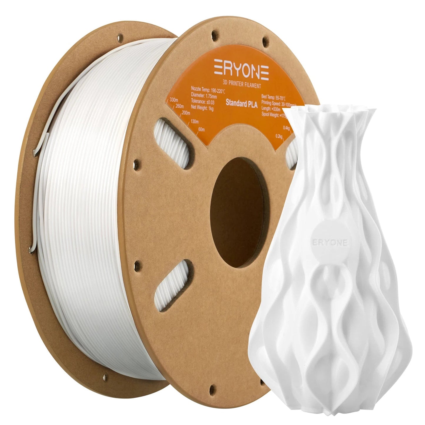 ERYONE Standard PLA Filament 1kg 1.75mm High Quality 3D PLA  Low Shrinkage Consumable For 3D Printer Fast Shipp Elk-Valley 3D