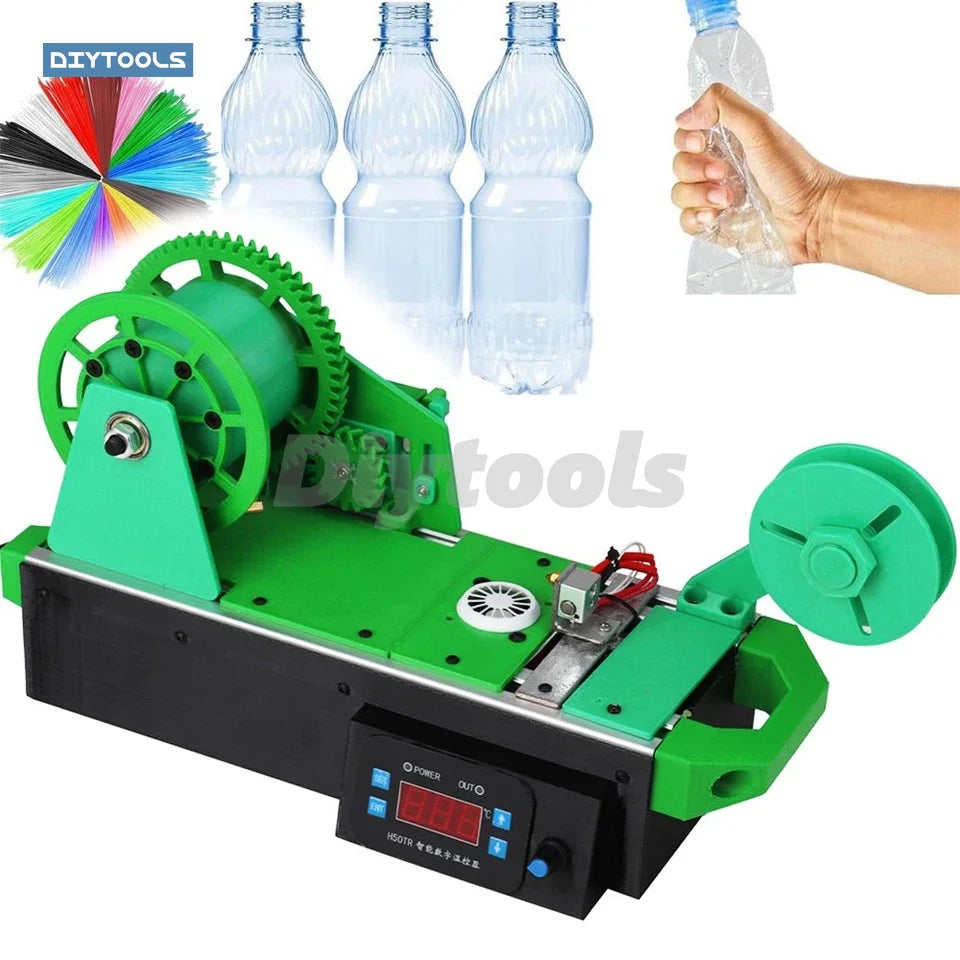 PET Bottle Recycling Filament Making Machine Desktop 1.8mm 3D Printing Extruder Micro Injection Plastic Silk Maker Supplies Elk-Valley 3D