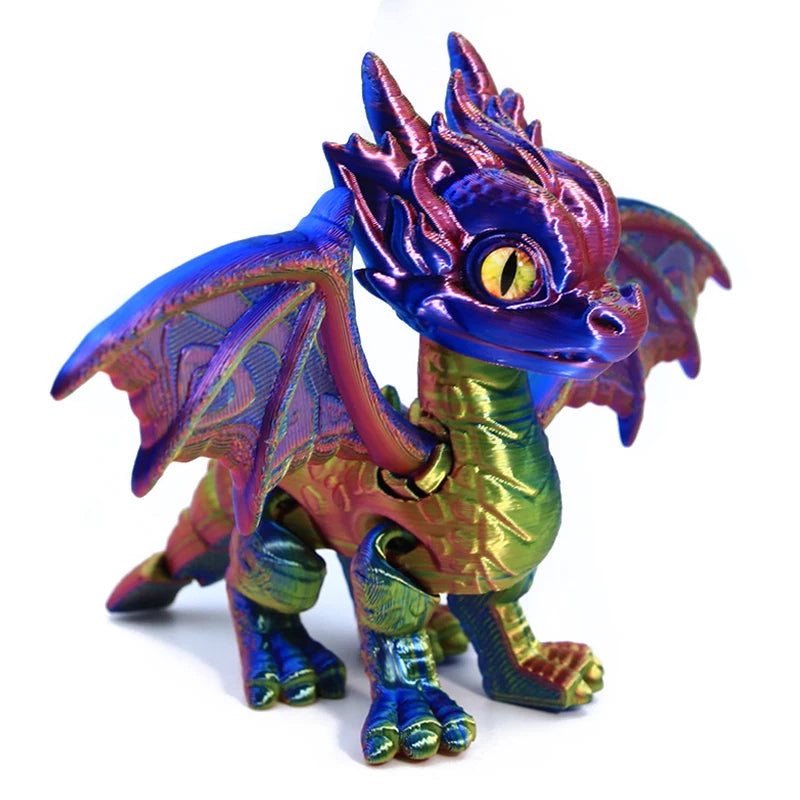 3d Printed Dragon Articulated Demon Dragons Dragon Fidget Dragons Toy Desktop Ornaments Simulation Model Figurines Statue Gifts Elk-Valley 3D