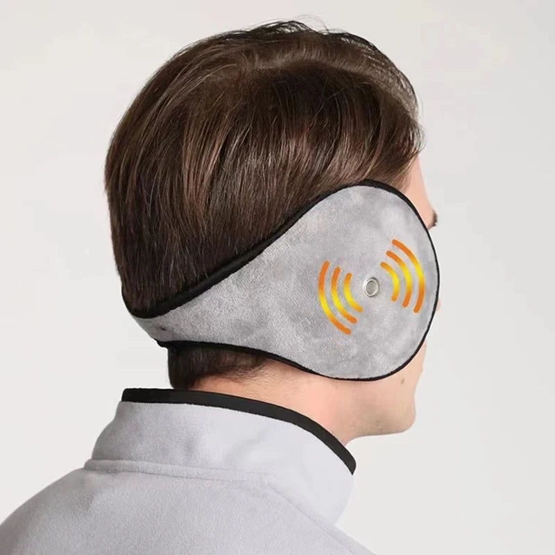 Warm Thicken Velvet Earmuffs Winter Outdoor Cycling Fleece Men Women Ear Cover Protector Plush Soft Ear Muffs Mask with Earpiece Elk-Valley 3D