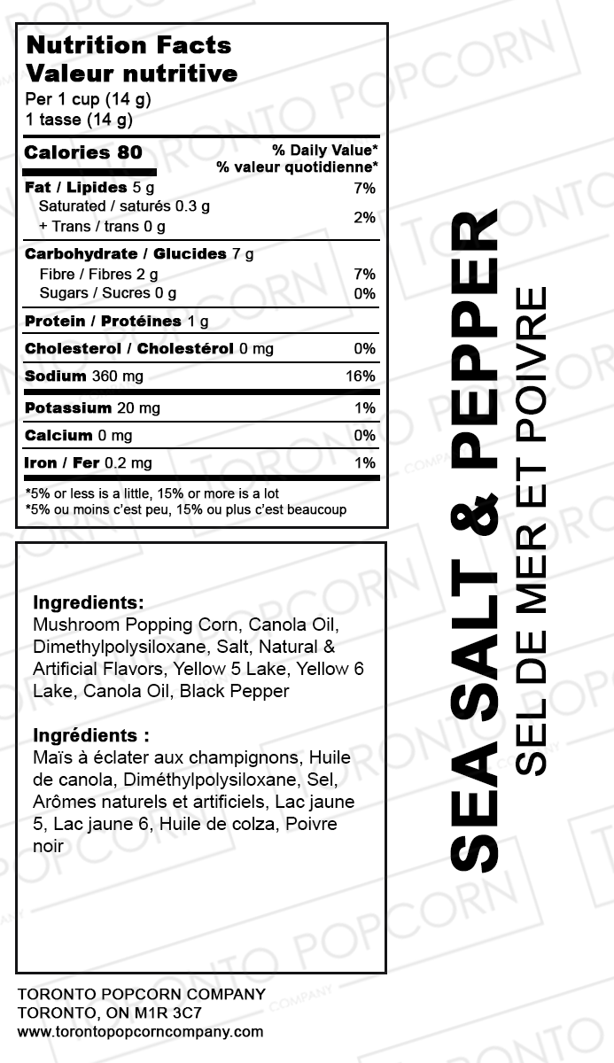 Sea Salt & Pepper Popcorn