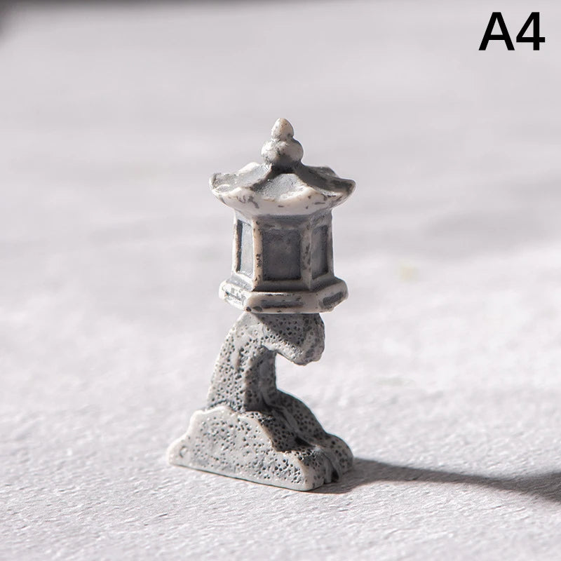 Miniature Archway Statue Ancient Building Model Japanese Garden Decor Fish Tank Decor Memorial Gate Mini Aquarium Decorations Elk-Valley 3D