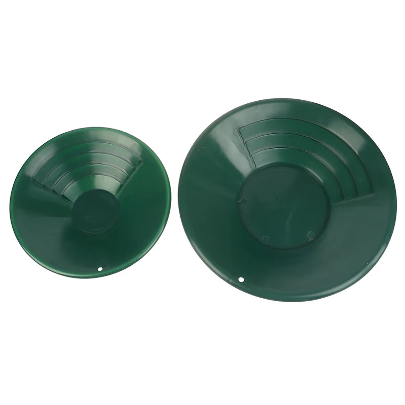 10/14/15 inch Washing Gold Panning Machine Screen Mining Screen Metal Detection Tools Sieve Gold Pan Green Plastic Bowl Elk-Valley 3D