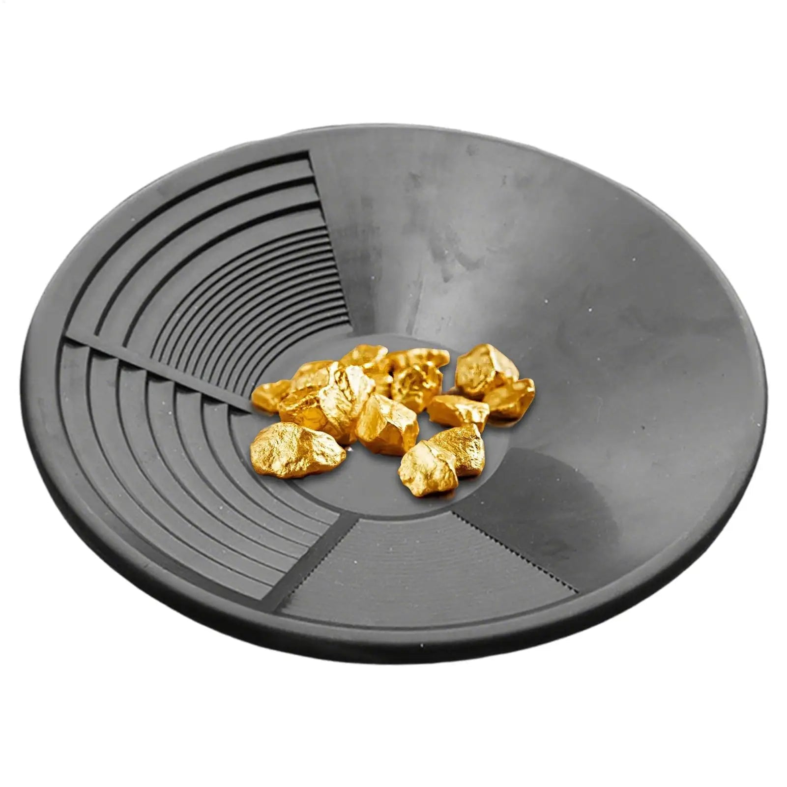 Plastic Gold Pan With Riffle Basin Mining Pan Dredging Prospecting River Tool Wash Gold Panning Equipment Elk-Valley 3D