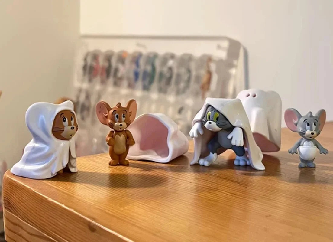 New Products In Stock Anime Cat And Mouse Series Blind Boxes Figurines Toys Desktop Ornaments Surprise Gifts For Fans Souvenir Elk-Valley 3D