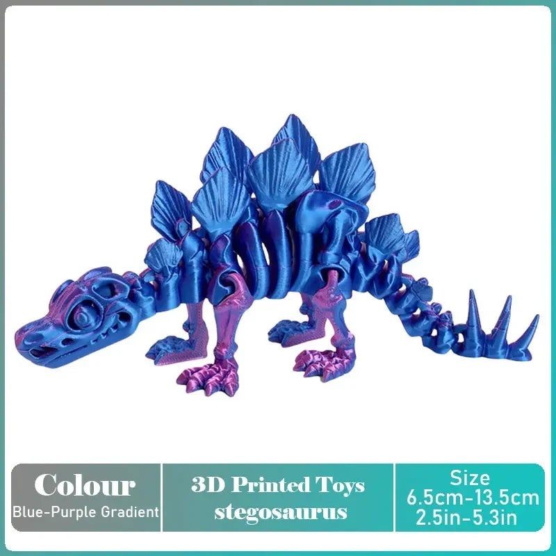 3D Printed Tyrannosaurus Rex Realistic Dinosaur Model Jointed Full Movable Birthday Gift Realistic Animals Decorative Desktop Elk-Valley 3D