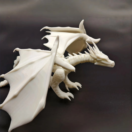3D Printed Prank Toy Flying Dragon from a University, Toy Ornament, Wings Can Be Spread Out, Extra Large Size