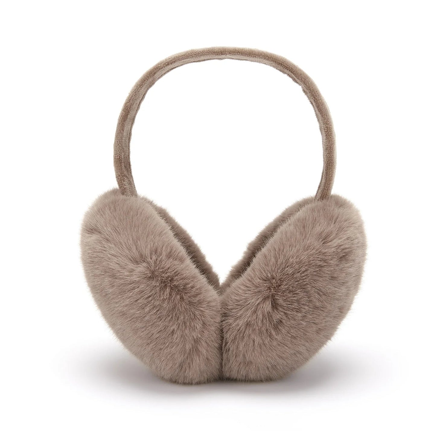 Anjj High Quality Earmuffs Faux Rabbit Fur Hang Ear Cover Warm Winter Ear Muffs Fur Earmuffs Unisex Adult Ear Warmer Fold Elk-Valley 3D