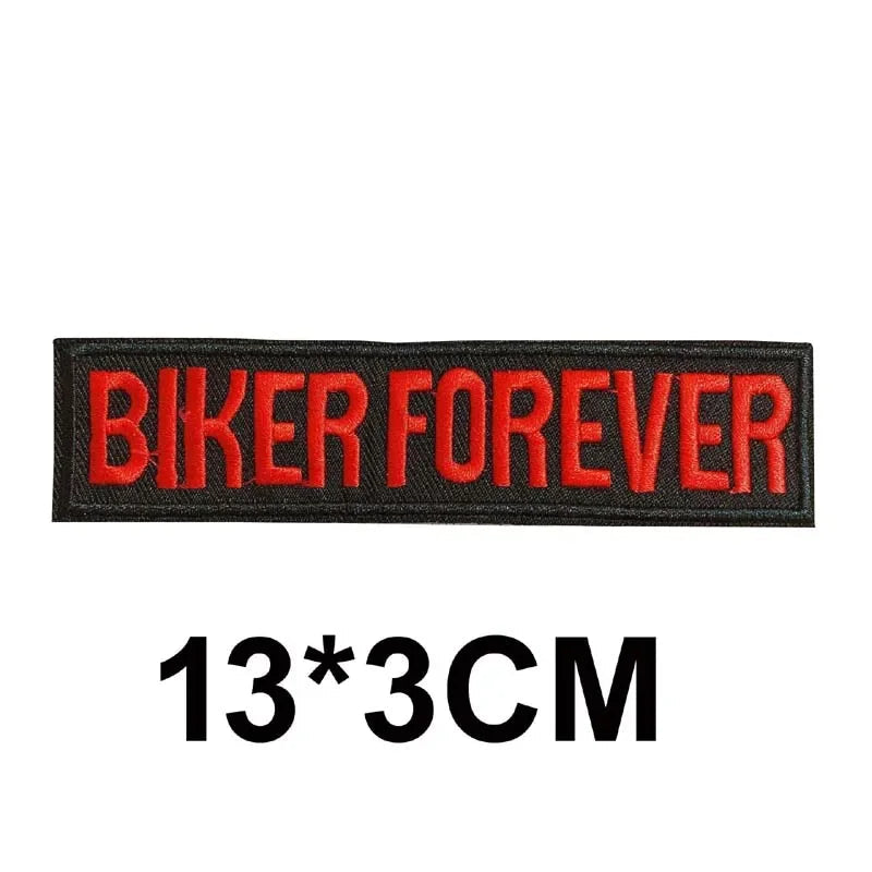 5PCS/ Text Clothing Stickers Fabric Applique Embroidery Iron On Patches,Punk Rock Music Band Badges Clothes Striped Sewing Patch Elk-Valley 3D