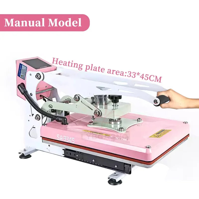 Heating Transfer Press Printing Machine T-Shirt Hot Stamping Printer for Clothes Design Artwork Digital 380x380MM 330x450MM Tool